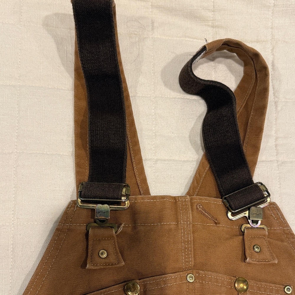 Carhartt Men's Tan Work Overalls - Picture 6 of 14